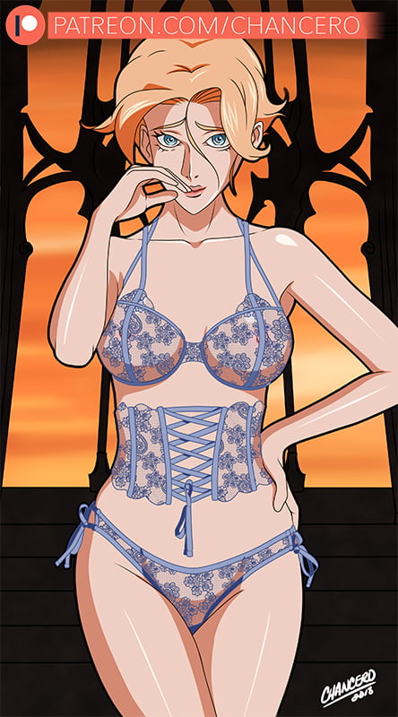 Sypha with Lacy Transparent Lingerie