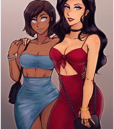 Asami Sato and Korra in Dress and Neckline